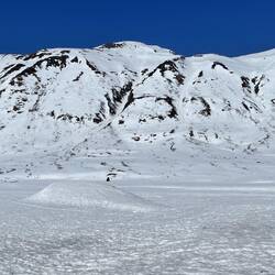 Plenty of snow at this rec area on the way to Hope — Alaska.