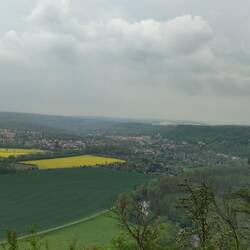 Blick zurück auf Bad Kösen