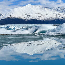 Reflections for double the pleasure — Knik Glacier Tour, AK.