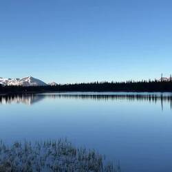 9:30p ... double the pleasure ... peaceful ... Joe Lake, Denali Hwy, AK.