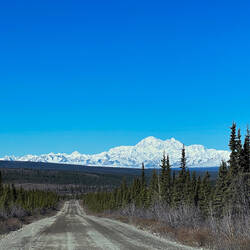 There she is ... in all her glory — Denali from the Denali Highway, Alaska.