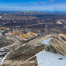 The Polychrome Mountains — Peak Experience Flight Seeing, Alaska.