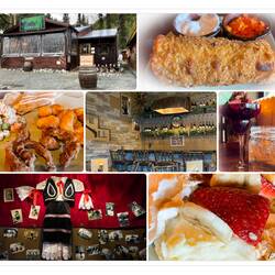 A tasty meal at the quirky-named Moose-AKa's — Boardwalk Mall, AK.