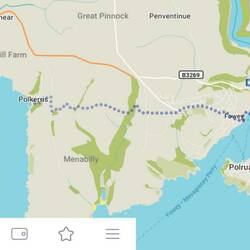 Our walk around the headland and back across the top.