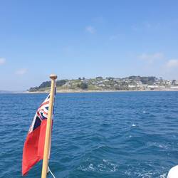 St Mawes Castle-the headland we walked yesterday