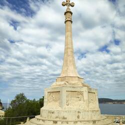Platz in Santa Pinca an dem Jaume I 1229 auf Mallorca landete