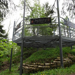 Das Gerüst enthält ausführliche Darstellungen zur Geschichte von Burg und Herrschaft