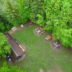 Blick zur Lemberghütte vom Lembergturm