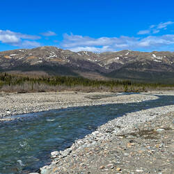 A glimpse of the Teklanika River from the gravel bar — Denali NP, AK.