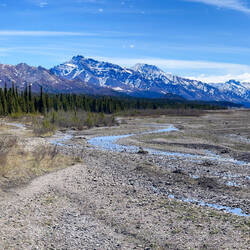 ... Get an aerial shot of the river — Denali NP, AK.