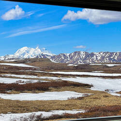 Putting Denali in context with a cell phone photo — Park Road ... Denali NP, AK.