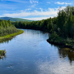 Chatanika River from the bridge — Elliott Hwy, AK.