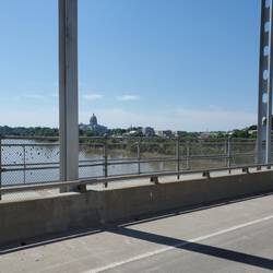 State capital as we crossed the Missouri River