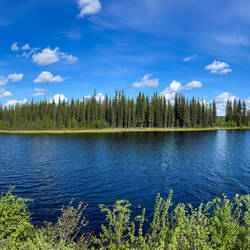 Panorama of Birch Creek — Steese Hwy, AK.