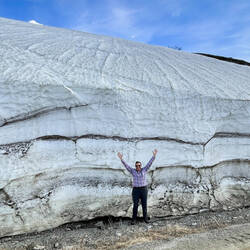 Yes, the snow can get that high and higher in the winter — Steese Hwy, AK.