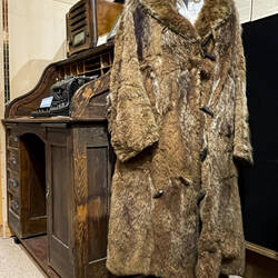 Badger fur coat — Circle District Museum in Central, AK.