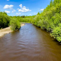 Crooked Creek (iPhone long exposure) — Central, AK.