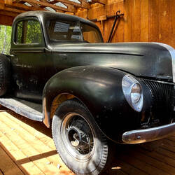 1941 Ford truck w/farm tractor engine — Circle District Museum in Central, AK.