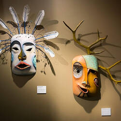 Koyukon Athabascan Masks — Morris Thompson Cultural & Visitor Ctr in Fairbanks, AK.