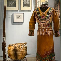 Gwich'in Athabascan moose hide dress ... Museum of the North — Fairbanks, AK.