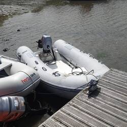 Moored up in water