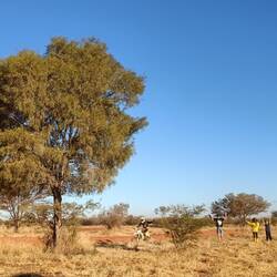 After the race was cancelled, most people cleared out. We stayed as did our neighbours and cheered the poor bi
