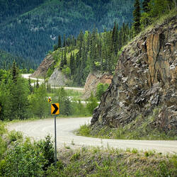 We drove this section before turning back — Taylor Highway en route to Eagle.