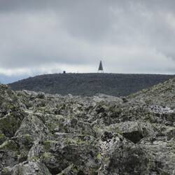 In der Ferne: Högfjället-Gipfel, nur etwa 30 Meter höher als das Lillfjäll