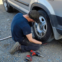 All good ... the tire is where it should be — Tok, AK.