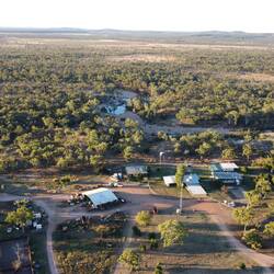 Aerial view of the station.