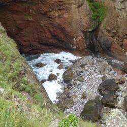 Collapsed sea cave