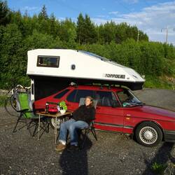 Später Abend im Sonnenschein