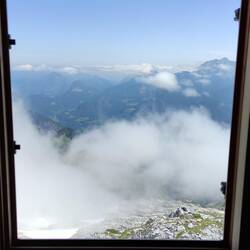 Mittags zurück an der Hütte war wieder bestes Wetter 😏