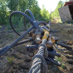 Teile des alten Tragseils