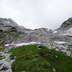 Blick zurück auf die Hütte