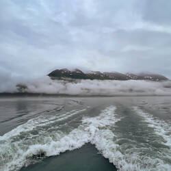 The seascape leaving Valdez — Columbia Glacier Cruise in Prince William Sound, AK.