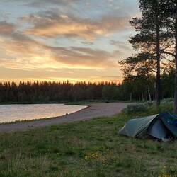 erste Nacht im Gällivare, ein warer Traumplatz