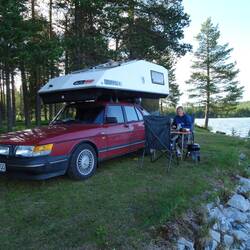 Kaum zu sehen, dass wir auf einem Campingplatz stehen.