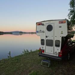 Ohne Wolken heute Abend ein ganz anderes Bild