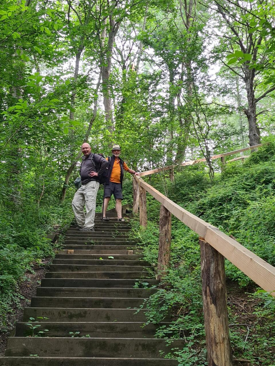 Die Treppe zum Foveaux Häuschen!