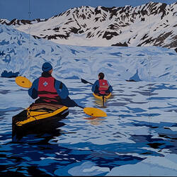 Where Mountains, Ice, and Ocean Meet (Artist: B. Birdsall) — Seward, AK.