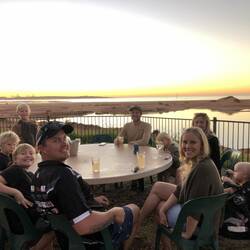Dinner at the Yacht Club