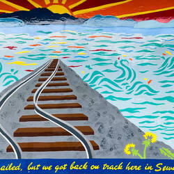 Earthquake (Artist: C. Rogers) ... honoring the 1964 earthquake & tsunami 50 years later — Seward.
