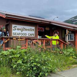 Welcome to the Swiftwater Café — Whittier, AK.