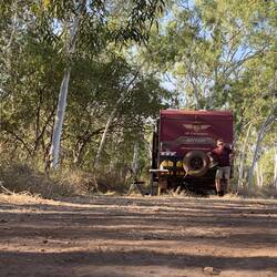The shade of red of the van is changing. I don't think I will ever get that red dust off.