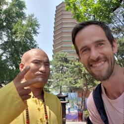 Buddhistischer Mönch und ich