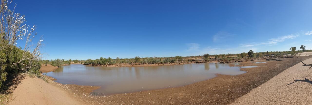 The river near the falls.