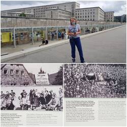 Ehemaliges Polizei/ Gestapo und SS Zentrum/ Menschenmenge bei Prangeraktion