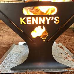 Testing the new fire pit