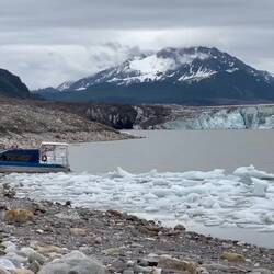 A video is the only way to capture this huge glacier — Miles Glacier across Miles Lake, AK.